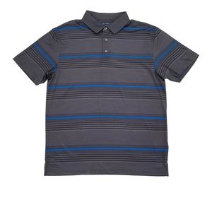 Ben Hogan Men’s Size 3XL Gray Striped Performance Golf Polo shirt NWT